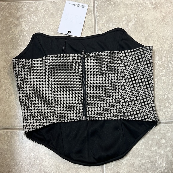 NWT Elsa Hosk 4th & Reckless Stella Corset crop top - Picture 3 of 5